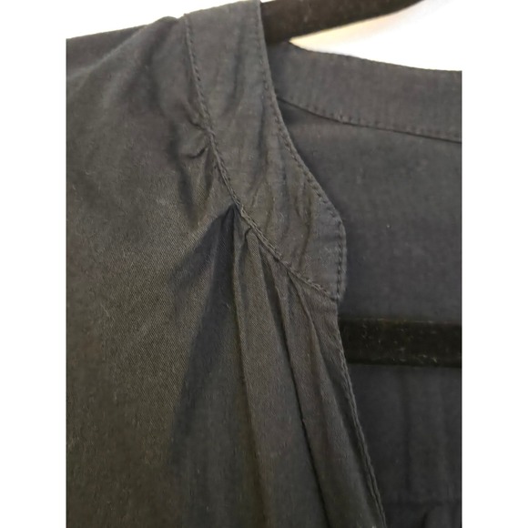 Birds of Paradis California Button Front Blouse Blue Boho Chic Top Size L - Picture 9 of 13